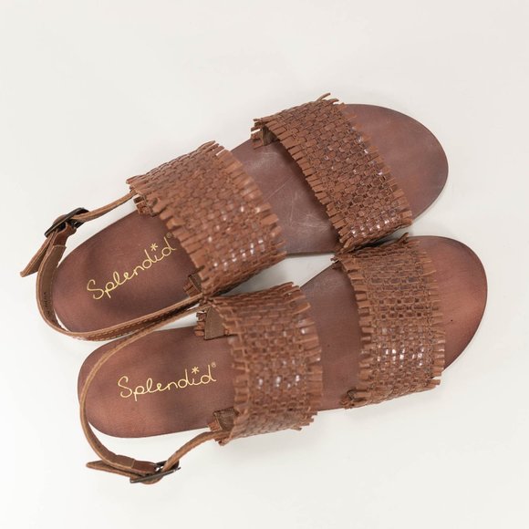 Splendid Thomas Woven Leather Sandals - Picture 11 of 14